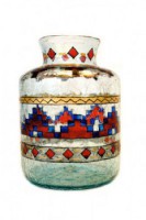 BERBER Gerro vidre pintat a mà